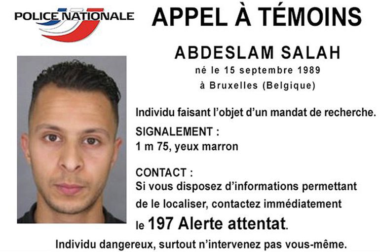 Abdeslam Salah, en su ficha tras los atentados. Abdeslam Salah, en su ficha tras los atentados.