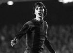 FILE - Dutch football legend Johan Cruyff dies at the age of 68 Sport, Football, Spain, 15th March 1978, UEFA Cup, Quarter Final, Second Leg, Barcelona 2 v Aston Villa 1 (Barcelona win 4-3 on aggregate), Barcelona's Johan Cruyff is pictured during the match at the Nou Camp Stadium (Photo by Bob Thomas/Getty Images)