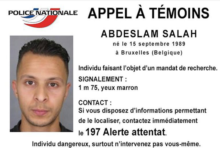 La ficha de la policía francesa tras los atentados del 13-N La ficha de la policía francesa tras los atentados del 13-N