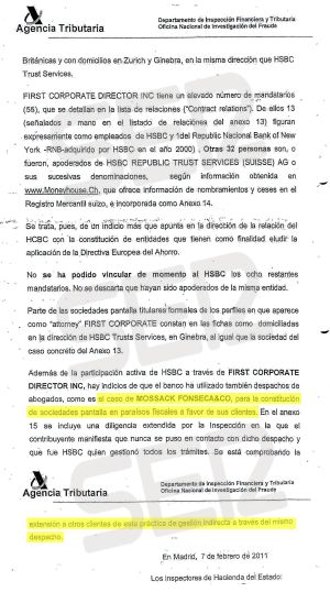 Papeles Panamá: Hacienda abrió investigación al despacho Mossack Fonseca hace cinco años Papeles Panamá: Hacienda abrió investigación al despacho Mossack Fonseca hace cinco años