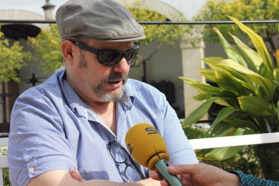 Philippe Regol, durante la entrevista, en las Bodegas Osborne. Philippe Regol, durante la entrevista, en las Bodegas Osborne.