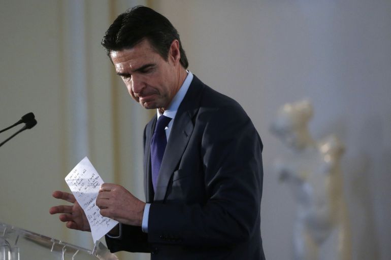 El ministro de Industria, Energía y Turismo en funciones, José Manuel Soria El ministro de Industria, Energía y Turismo en funciones, José Manuel Soria