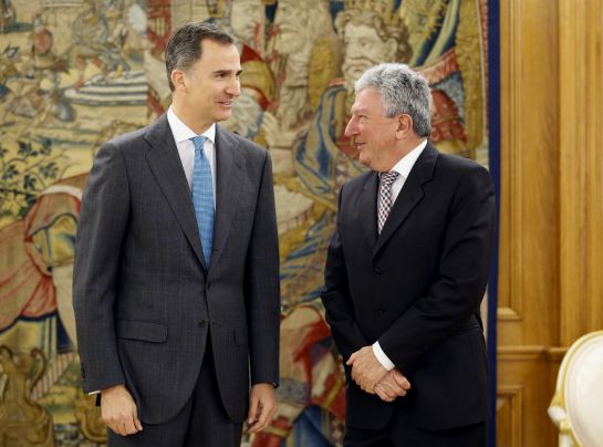 El rey Felipe VI ha recibido en el Palacio de la Zarzuela al representante de Nueva Canarias, Pedro Quevedo. El rey Felipe VI ha recibido en el Palacio de la Zarzuela al representante de Nueva Canarias, Pedro Quevedo.