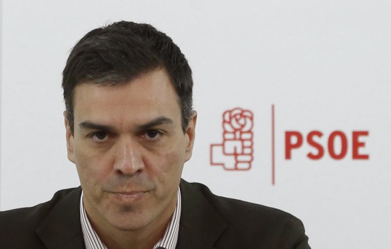 El secretario general del PSOE, Pedro Sánchez, al inicio de una reunión de la Comisión Ejecutiva Federal del partido El secretario general del PSOE, Pedro Sánchez, al inicio de una reunión de la Comisión Ejecutiva Federal del partido