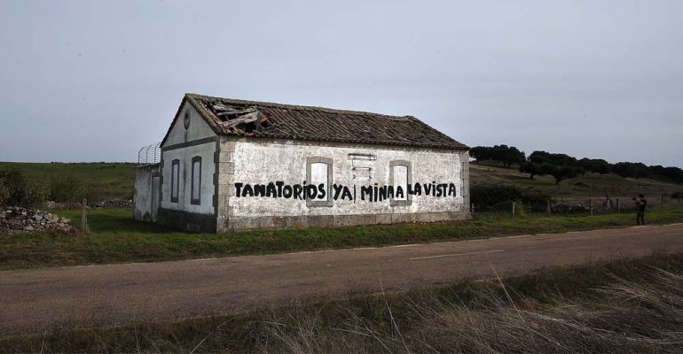 Pintada en el municipio de Retortillo Pintada en el municipio de Retortillo