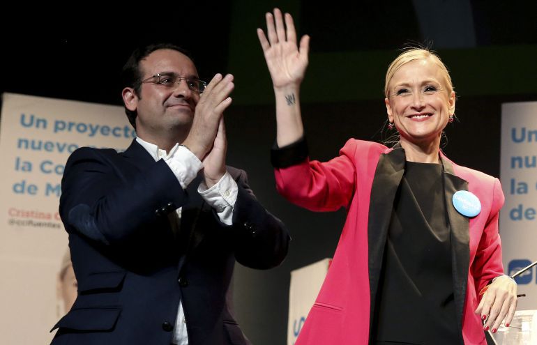 Cristina Cifuentes y Daniel Ortiz, en una imagen de mayo de 2015 Cristina Cifuentes y Daniel Ortiz, en una imagen de mayo de 2015