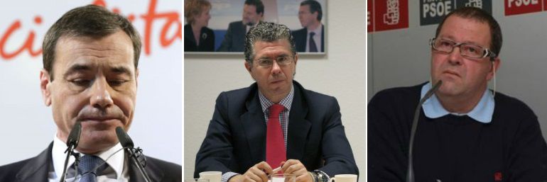 Tomás Gómez, exalcalde de Parla; Francisco Granados, exalcalde de Valdemoro; y Antonio Fernández González, exalcalde de Pinto. Tomás Gómez, exalcalde de Parla; Francisco Granados, exalcalde de Valdemoro; y Antonio Fernández González, exalcalde de Pinto.
