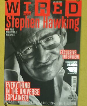 Portada que la revista "Wired" dedicó al famoso cosmólogo y divulgador científico Stephen Hawking y que está en la puerta de entrada de su despacho en la Universidad de Cambridge. Portada que la revista "Wired" dedicó al famoso cosmólogo y divulgador científico Stephen Hawking y que está en la puerta de entrada de su despacho en la Universidad de Cambridge.