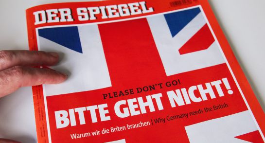 El semanario alemán 'Der Spiegel' pide a los británicos que permanezcan en la UE. El semanario alemán 'Der Spiegel' pide a los británicos que permanezcan en la UE.