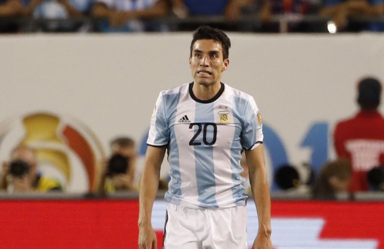 Nicolás Gaitán, durante la Copa América Nicolás Gaitán, durante la Copa América
