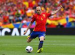 TOULOUSE, FRANCE - JUNE 13: Andres Iniesta of Spain kicks the ball during the UEFA EURO 2016 Group D match between Spain and Czech Republic at Stadium Municipal on June 13, 2016 in Toulouse, France. (Photo by David Ramos/Getty Images)
