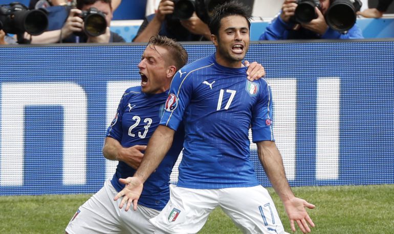 Éder celebra el gol de Italia frente a Suecia
Éder celebra el gol de Italia frente a Suecia