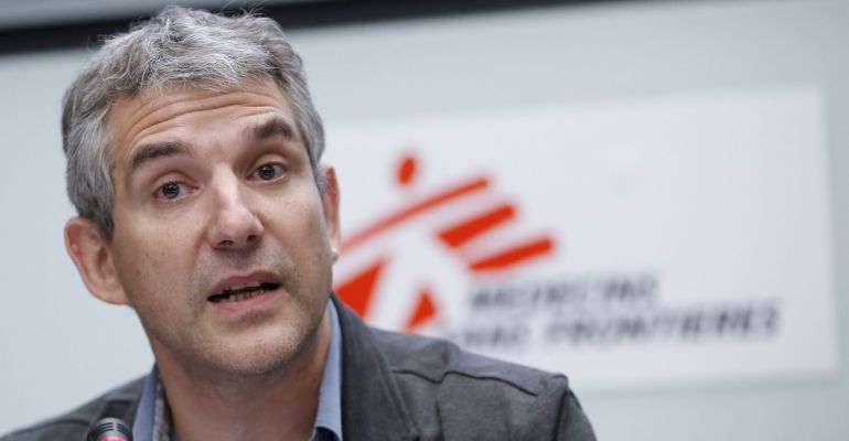 El Secretario General de la organización Médicos Sin Fronteras, Jérôme Oberreit, anuncia que ya no recibe fondos de la Unión Europea. El Secretario General de la organización Médicos Sin Fronteras, Jérôme Oberreit, anuncia que ya no recibe fondos de la Unión Europea.