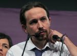 GRA665. MADRID, 26/06/2016.- El líder de Unidos Podemos Pablo Iglesias durante su comparecencia ante la prensa tras conocer los resultados de las elecciones generales celebradas hoy en España, esta noche en el teatro Goya, en Madrid. EFE/Zipi