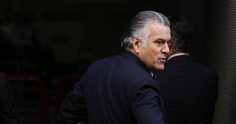 El extesorero del PP, Luis Bárcenas, a su entrada en la Audiencia Nacional en El extesorero del PP, Luis Bárcenas, a su entrada en la Audiencia Nacional en