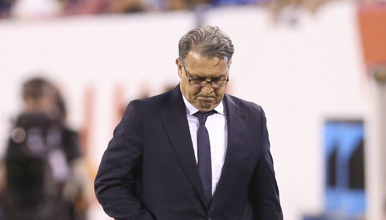 Gerardo Martino, entrenador de Argentina durante el juego final ante Chile por la Copa América Centenario, en Nueva Jersey (EE.UU.). Gerardo Martino, entrenador de Argentina durante el juego final ante Chile por la Copa América Centenario, en Nueva Jersey (EE.UU.).