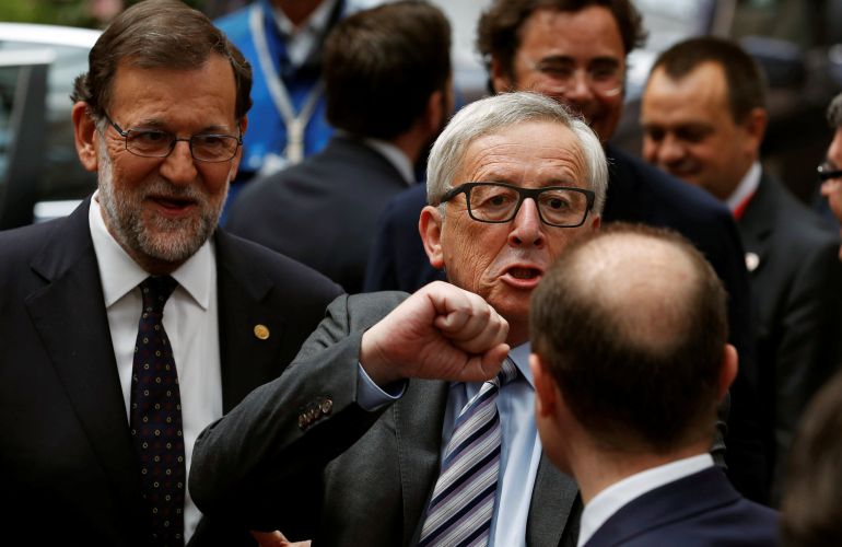 Mariano Rajoy y Jean-Claude Juncker, en una fotografía de archivo. Mariano Rajoy y Jean-Claude Juncker, en una fotografía de archivo.