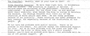 Conversación entre Felipe González y George Bush. Conversación entre Felipe González y George Bush.