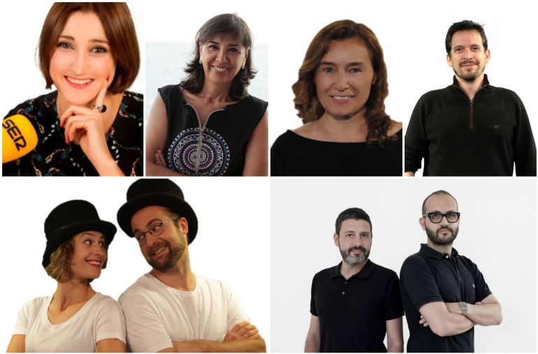 (De izquierda a derecha) Ana Uslé, Nieves Concostrina, Sonia Ballesteros, Alfonso Cardenal, Mariela Rubio, Rafa Bernando, Pedro Blanco, Iago Fernández (De izquierda a derecha) Ana Uslé, Nieves Concostrina, Sonia Ballesteros, Alfonso Cardenal, Mariela Rubio, Rafa Bernando, Pedro Blanco, Iago Fernández