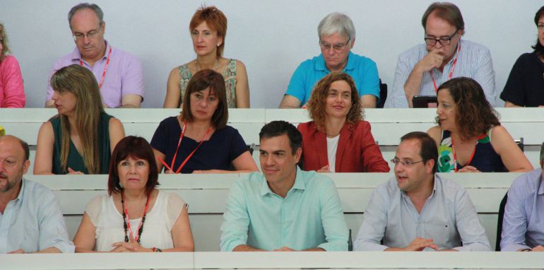 El Comité Federal del PSOE de este sábado, presidido por Pedro Sánchez. El Comité Federal del PSOE de este sábado, presidido por Pedro Sánchez.