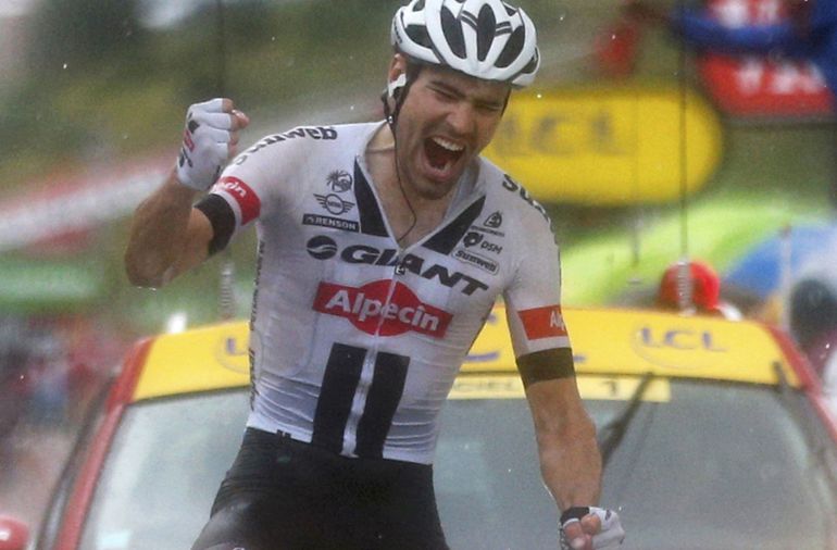 Dumoulin celebra la victoria en Arcalis Dumoulin celebra la victoria en Arcalis