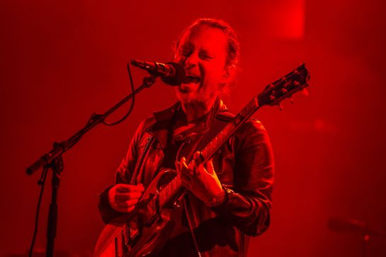 Thom Yorke, de Radiohead, durante el concierto Thom Yorke, de Radiohead, durante el concierto