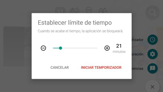 Imagen del temporizador de tiempo para control parental Imagen del temporizador de tiempo para control parental