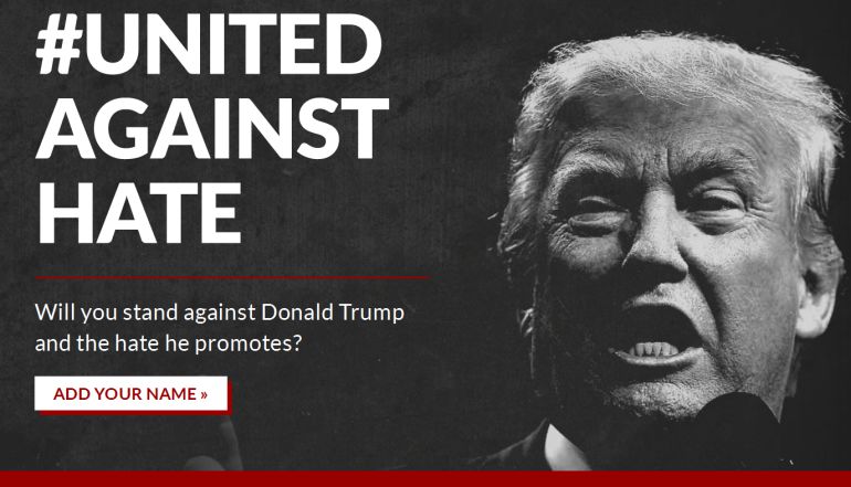 Los artistas de Hollywood crean una plataforma en contra del candidato republicano a la Casa Blanca, Donald Trump. Los artistas de Hollywood crean una plataforma en contra del candidato republicano a la Casa Blanca, Donald Trump.
