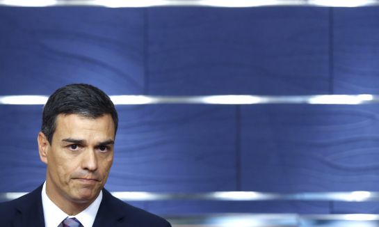 El secretario general del PSOE, Pedro Sánchez, durante la rueda de prensa que ha ofrecido hoy en el Congreso. El secretario general del PSOE, Pedro Sánchez, durante la rueda de prensa que ha ofrecido hoy en el Congreso.