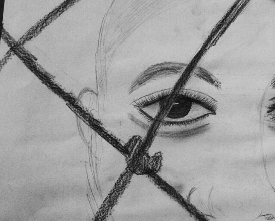 Dibujo de un niño del centro de detención de Nauru Dibujo de un niño del centro de detención de Nauru
