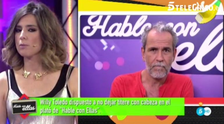 Sandra Barneda y Willy Toledo en 'Hable con ellas' Sandra Barneda y Willy Toledo en 'Hable con ellas'