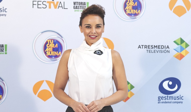 Chenoa en la presetación de 'Tu cara me suena 5' en el FesTVal Chenoa en la presetación de 'Tu cara me suena 5' en el FesTVal