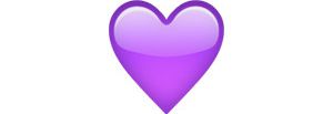 Corazón morado. Corazón morado.