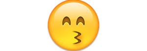 Beso alegre. Beso alegre.
