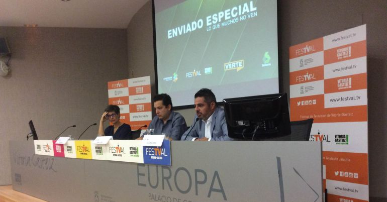 El reportero Jalis de la Serna en la presentación de su nuevo programa. El reportero Jalis de la Serna en la presentación de su nuevo programa.