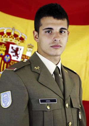 Imagen cedida por el Ministerio de Defensa del soldado español Aarón Vidal López, de 25 años, originario de Valencia Imagen cedida por el Ministerio de Defensa del soldado español Aarón Vidal López, de 25 años, originario de Valencia