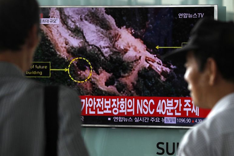 En Corea del Sur siguen con atención las noticias sobre la prueba nuclear, despues de que provocara un terremoto de 5.3 grados . En Corea del Sur siguen con atención las noticias sobre la prueba nuclear, despues de que provocara un terremoto de 5.3 grados .