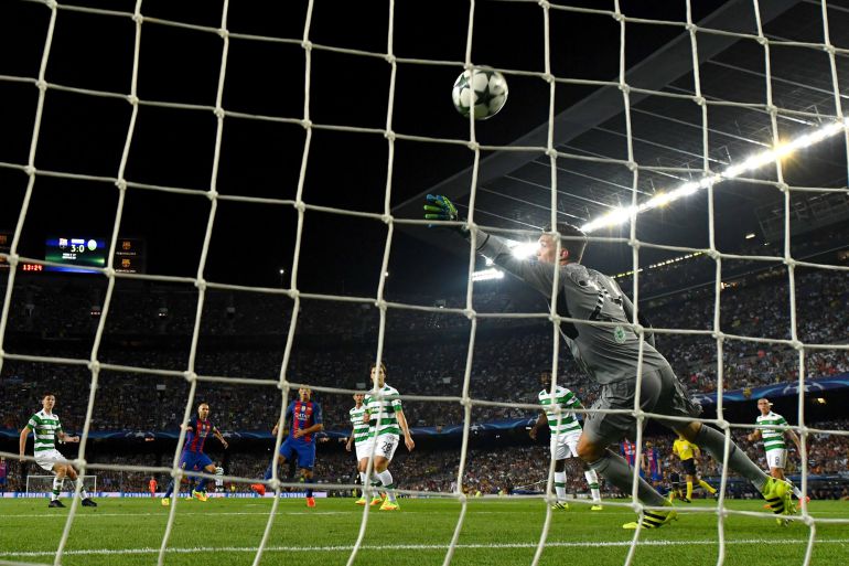 Andrés Iniesta marca al Celtic Andrés Iniesta marca al Celtic