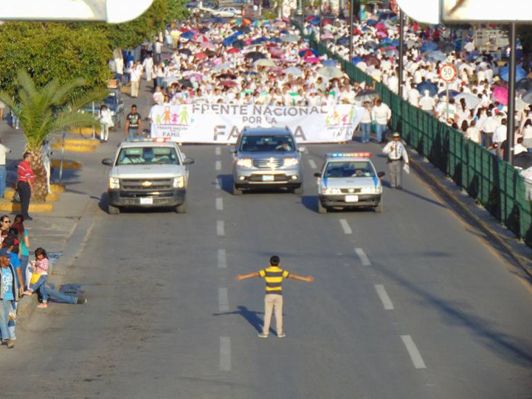 La imagen que representa un grito contra la homofobia La imagen que representa un grito contra la homofobia
