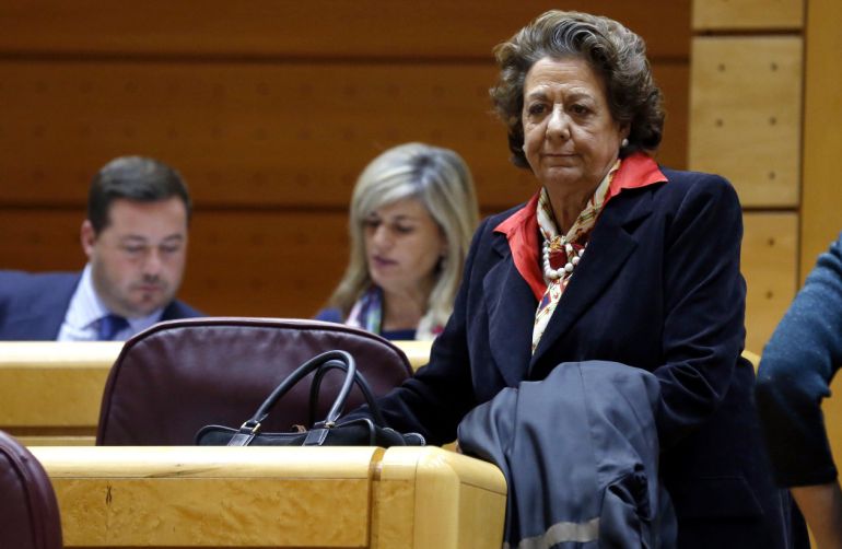 Rita Barberá, exalcaldesa de Valencia, en el Senado Rita Barberá, exalcaldesa de Valencia, en el Senado