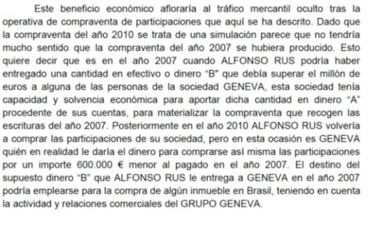 La Guardia Civil sostiene que Alfonso Rus blanqueó en Brasil 1,8 millones de comisiones ilegales La Guardia Civil sostiene que Alfonso Rus blanqueó en Brasil 1,8 millones de comisiones ilegales