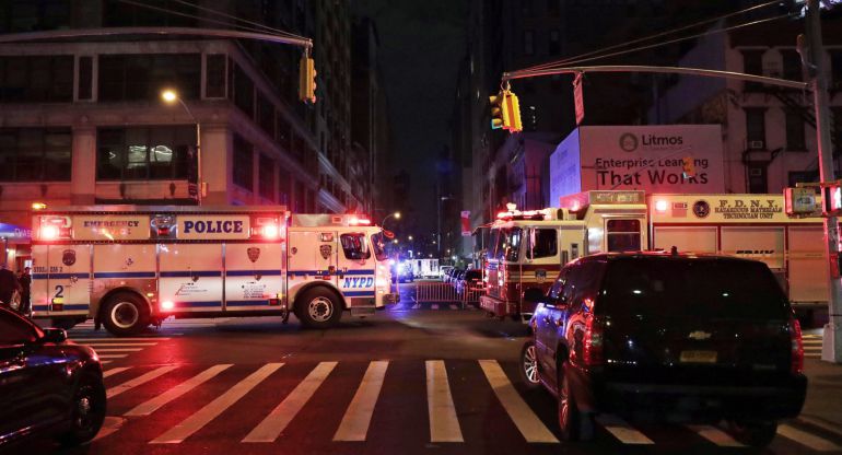 Despliegue policial en Nueva York tras el descubrimiento del segundo explosivo en Manhattan. Despliegue policial en Nueva York tras el descubrimiento del segundo explosivo en Manhattan.
