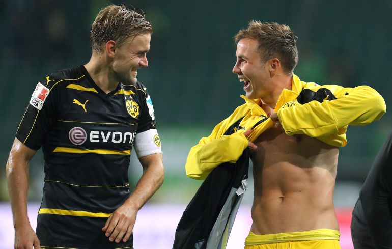 Marcel Schmelzer y Mario Goetze Marcel Schmelzer y Mario Goetze