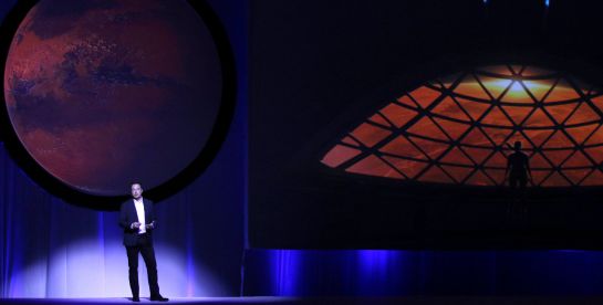 Elon Musk anuncia sus planes de colonizar Marte. Elon Musk anuncia sus planes de colonizar Marte.