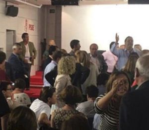Imagen del interior del Comité Federal del PSOE. Imagen del interior del Comité Federal del PSOE.