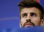 GRA384. TURÍN (ITALIA), 05/10/2016.- El defensa de la selección española de fútbol Gerard Piqué, durante la rueda de prensa de hoy en Turín, previa al segundo partido de clasificación para el Mundial 2018 que el equipo disputa mañana frente a Italia en el Juventus Stadium de la ciudad italiana. EFE/Juanjo Martín
