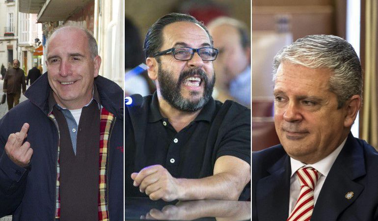 De izquierda a derecha, José Luis Izquierdo; Álvaro Pérez, 'El Bigotes'; y Pablo Crespo. De izquierda a derecha, José Luis Izquierdo; Álvaro Pérez, 'El Bigotes'; y Pablo Crespo.