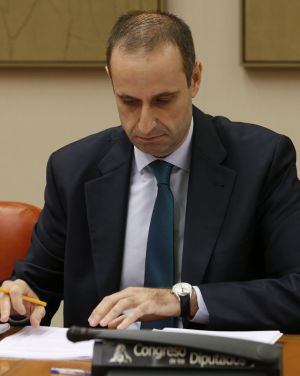 El presidente del FROB, Jaime Ponce, durante su comparecencia El presidente del FROB, Jaime Ponce, durante su comparecencia