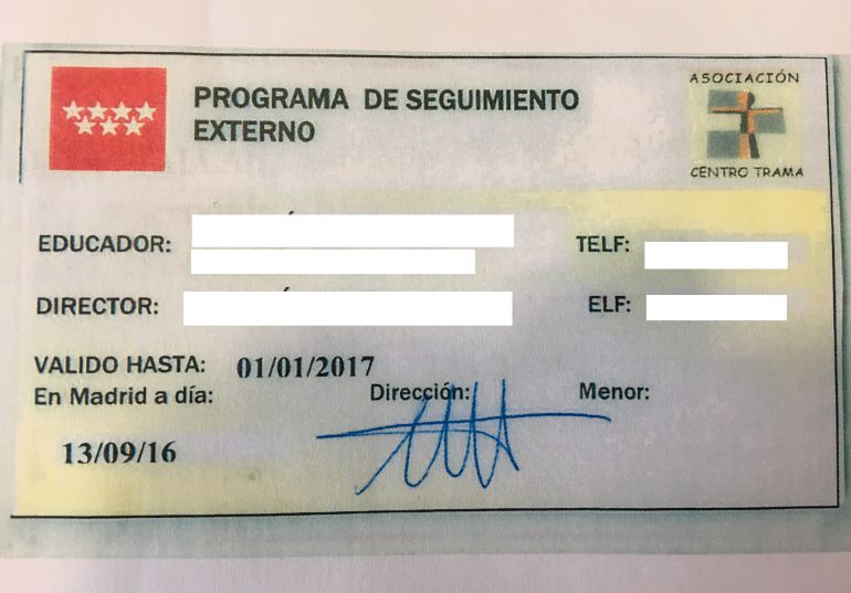 Carnet del programa de seguimiento externo Carnet del programa de seguimiento externo