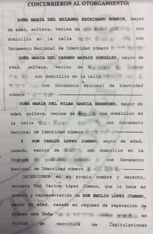 Documento mercantil de la constitución de la sociedad Alba Consultores, en el que participó el exalto cargo de Cifuentes en representación de su hermano en noviembre de 2003. En el acto de constitución también participó la empleada de la Comunidad, Pilar García, como administradora única. Ambos formaban parte de la Fudación de la Energía de la Comunidad de Madrid que ingresó en la sociedad unos 190.000 euros, según Hacienda. Documento mercantil de la constitución de la sociedad Alba Consultores, en el que participó el exalto cargo de Cifuentes en representación de su hermano en noviembre de 2003. En el acto de constitución también participó la empleada de la Comunidad, Pilar García, como administradora única. Ambos formaban parte de la Fudación de la Energía de la Comunidad de Madrid que ingresó en la sociedad unos 190.000 euros, según Hacienda.